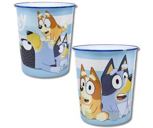 Stor Bluey Waste Bin, Trash Can, Paper Bin, For Kids, Bedroom, Playroom, Office, 22.5cm x 21cm x 21cm (Multicolour) Set of 2