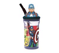 Stor Captain America Avengers Seven Wonders 3d Figurine Glass 360ml