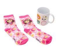 STOR Ceramic Mug 325ml and Socks Set Gabby'S Dollhouse - Gift Box - Breakfast and Textile Accessory for Kids