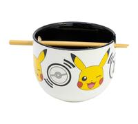STOR Ceramic Ramen Bowl with Chopsticks in a Gift Box - Pokémon