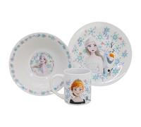 STOR Children's Tableware Set Frozen - Ceramic Plate, Bowl and Mug - Complete Dinnerware Gift Box for Kids