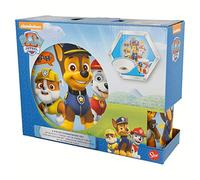 STOR Children's Tableware Set Paw Patrol - Ceramic Plate, Bowl and Mug - Complete Dinnerware Gift Box for Kids
