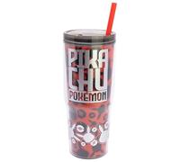 Stor Coffee Tumbler with Straw and Lid 860ml, Double Wall Insulated Travel Mug with Handle, BPA Free Plastic Cup for Hot and Cold Drinks