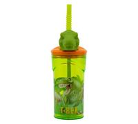 STOR Dinosaur 3D Figurine Tumbler for Kids - Fun Hydration with Attractive Design, Straw, BPA-Free Material, Durable Construction, 360 ml, One Size