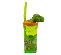 Stor Dinosaur 3D Figurine Tumbler for Kids - Fun Hydration with Attractive Design, Straw, BPA-Free Material, Durable Construction, 360 ml