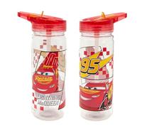 Stor Disney 580ml Kids Water Bottle with Flip Lid - Leakproof, BPA-Free, Licensed Design, Durable Reusable Drinking Bottle for School & Travel (Cars)