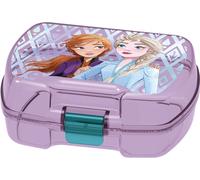 STOR Disney Frozen BPA-Free Plastic Kids Sandwich Box With 3 Compartments