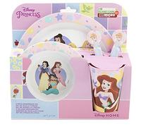 Stor Disney Princess Microwave Safe Set, Reusable Children's Tableware, Microwave, Set of 5