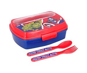 Stor Estándar Avengers Comic Heroes Rectangular Sandwich with Inserts Plastic Plain