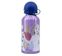 Stor - Frozen, Aluminium Bottle 400ml - BPA Free, Leak-Proof with Security Spout & Cap - Durable & Eco-Friendly - Perfect for Kids - Official Licensed Product, 100% Original
