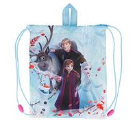 Stor Frozen II Drawstring Lunch Bag For Kids, Fabric Bag With Handles And Drawstring Closure Ideal For Carrying Snacks, Clothes, or Anything else For Travel