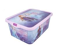 Stor Frozen II Storage Box Container with Click Lock Lid, For Kids, Bedroom, Playroom, Toys, BPA Free (13 Litre)