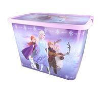 Stor Frozen II Storage Box Container with Click Lock Lid, For Kids, Bedroom, Playroom, Toys, BPA Free (23 Litre)