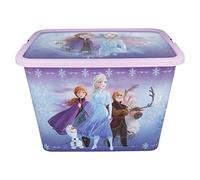 Stor Frozen II Storage Box Container with Click Lock Lid, For Kids, Bedroom, Playroom, Toys, BPA Free (7 Litre)