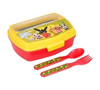 Stor Funny Sandwich Box with Cutlery Bing Lunch Bag, Youth Unisex, Multi-Colour, One Size