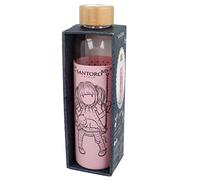 Stor gorjuss 20oz Borosilicate Glass Water Bottle with Silicone Sleeve