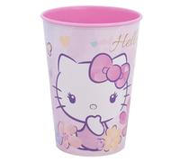 STOR Hello Kitty Kids Tumbler 260ml Plastic - Reusable, Shatterproof, BPA Free - Perfect Children's Cup for Home and School Use