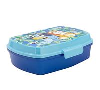 STOR Kids Sandwich Box Bluey, Rectangular Lunch Container 1333ml, BPA Free, Durable Plastic, Perfect for School and Snacks