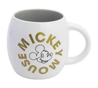 STOR Mickey Mouse Ceramic Globe Mug 380ml - Large Breakfast Coffee Mug with Original Design - Microwave and Dishwasher Safe