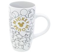 STOR Mickey Mouse Ceramic Latte Mug 695ml - Large Coffee Mug with Original Designs - Dishwasher and Microwave Safe - Official Merchandise
