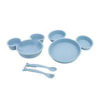 STOR Mickey Mouse Disney Baby Tableware Set Plate Bowl Cutlery BPA Free | Includes plate, bowl and cutlery. Microwave-safe plastic set for babies 10 months+. BPA-free design.