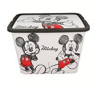 Stor Mickey Mouse Storage Box Container with Click Lock Lid, For Kids, Bedroom, Playroom, Toys, BPA Free (23 Litre)