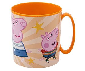 STOR Microwave Cup 350 ML Peppa Pig Kindness Counts, Single-Coloured