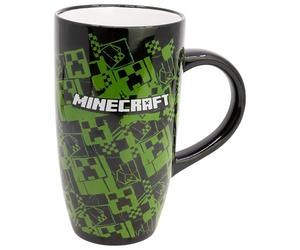STOR Minecraft Ceramic Latte Mug 695ml - Large Coffee Mug with Original Designs - Dishwasher and Microwave Safe - Official Merchandise