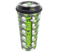 STOR Minecraft Coffee Tumbler 790ml - Reusable Travel Mug with Leak-Proof Lid, BPA-Free Polypropylene, Perfect for Hot and Cold Drinks