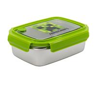 Stor Minecraft Design, Stainless Steel Lunch Box - BPA Free, Leak-Proof with Silicone Gasket & Safety Lock - Durable & Eco-Friendly - Perfect for Kids & Adults - 23 x 7 x 7cm, 1000ml