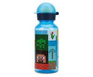 Stor Minecraft Kids Water Bottles - 370ml Reusable & BPA Free Toddler Drinks Bottles, Lightweight Small Plastic Water Bottle for School & Sports