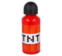 Stor Minecraft Small Aluminum Bottle 400 ML, Aluminium, Multicoloured