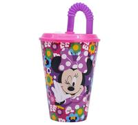 Stor Minnie Cup with lid and Straw 430 ml