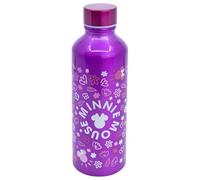STOR Minnie Mouse Aluminium Water Bottle 740ml - Reusable Drinks Bottle with Safety Cap - Lightweight and Durable for Teens and Adults