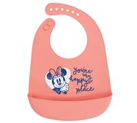 Stor MINNIE MOUSE HEART FULL SILICONE BIB