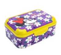 Stor Minnie Mouse Kids Lunch Box 1423ml - Durable Plastic Sandwich Container BPA Free with Decorated Lid for School and Trips
