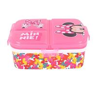 STOR Minnie Mouse XL Multi Compartment Rectangular Lunch Food Box Container, BPA Free