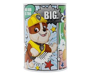 Stor Paw Patrol Comic Metallic Money Box, Piggy Bank, Break to Open