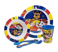 Stor Paw Patrol Pup Power 5pcs Kids Lunch Breakfast Dinner Tableware Set Plate, Bowl, Cutlery & Tumbler, BPA Free, Children, Baby
