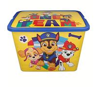 Stor Paw Patrol Storage Box Container with Click Lock Lid, For Kids, Bedroom, Playroom, Toys, BPA Free (23 Litre)