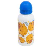 STOR Peppa Pig Aluminium Water Bottle 400ml for Kids - Reusable Children's Drinking Bottle with Safety Spout and Leak-Proof Cap - Lightweight and Durable