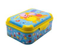 STOR Peppa Pig Kids Lunch Box 1423ml - Durable Plastic Sandwich Container BPA Free with Decorated Lid for School and Trips