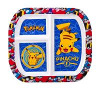 Stor Pokémon 3 Section Reusable Childrens Kids Toddlers Divided Breakfast Lunch Dinner Plate