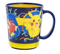 Stor Pokemon 410ml Plastic Mug, Drop Safe, Anti-Tip, Spill Resistant, for Kids School Drinks, Dinner, Breakfast, Reusable, BPA Free