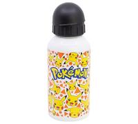 Stor Pokémon Aluminium Water Bottle 400ml for Kids - Children's Drinking Bottle with Safety Spout and Leak-Proof Cap - Lightweight and Durable