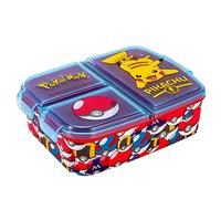 Stor Pokémon Kids Childrens Multi Compartment Rectangular School Travel Lunch Food Box Sandwich Bento Container, BPA Free