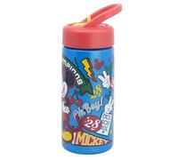 Stor Pokemon Sports Water Bottle with Straw and Handle 410ml - BPA Free Kids Reusable Bottle for School Sports and Outdoor Activities