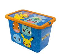 Stor Pokemon Storage Box Container with Click Lock Lid, For Kids, Bedroom, Playroom, Toys, BPA Free (7 Litre)