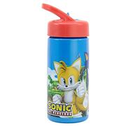 Sonic Sports Water Bottle with Straw and Built-in Handle 410ml