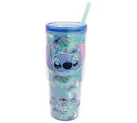 Stor Reusable Coffee Tumbler with Straw and Lid 860ml, Double Wall Insulated Travel Mug with Handle, BPA Free Plastic Cup for Hot and Cold Drinks